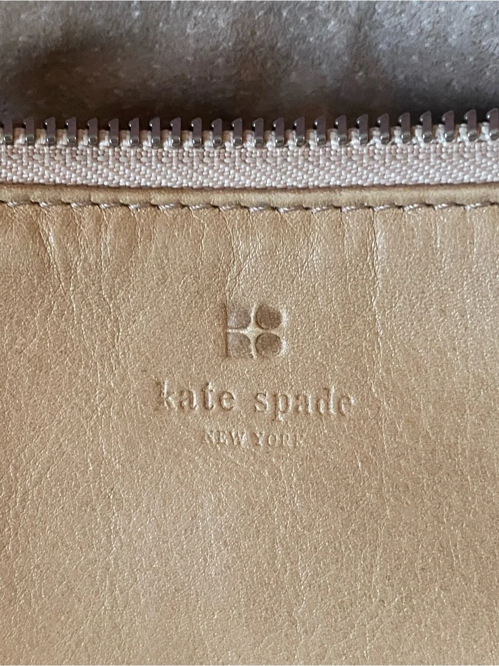 kate spade tan leather shoulder bag